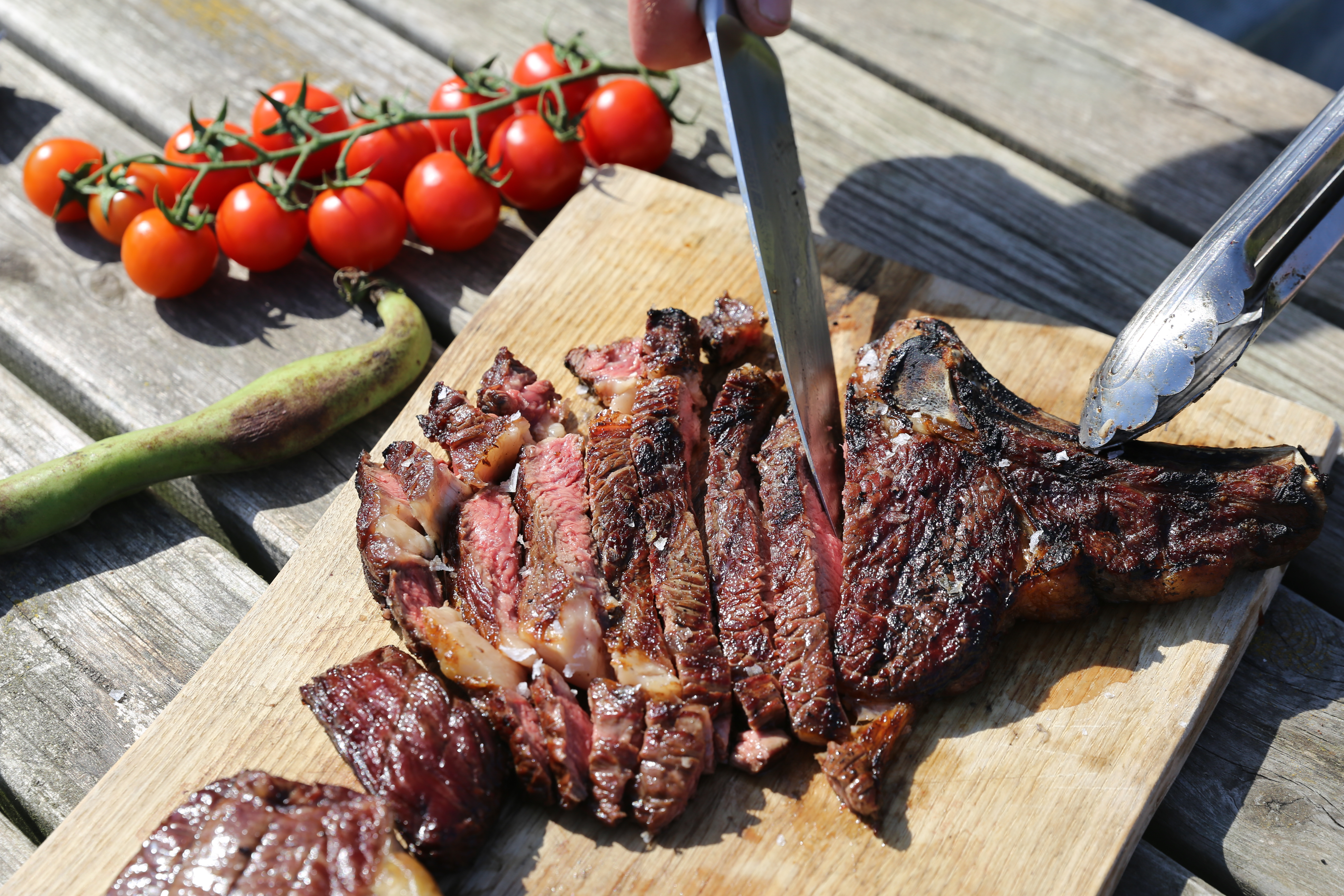 bbq vlees snijden