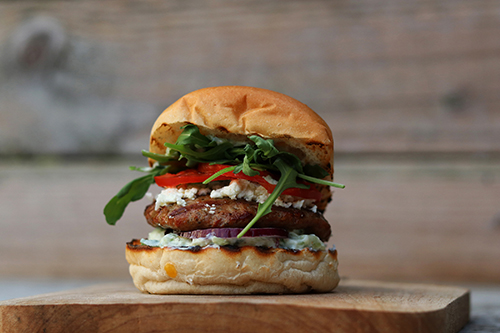 Griekse broodjes lamsburger